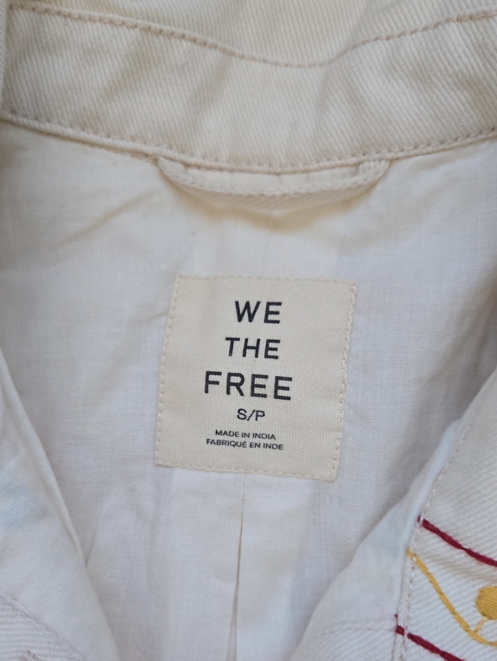 NWT We The Free Avery Embellished Jacket, Pearled Ivory, Size Small - Picture 5 of 7